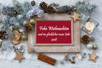 Frohe Weihnachten und ein glückliches neues Jahr 2018