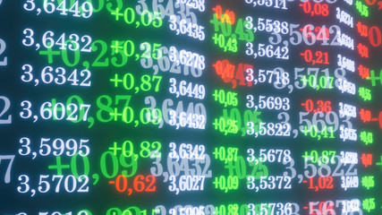 dollar's exchange rate 3d illustration