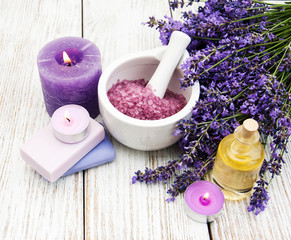 Spa products with lavender