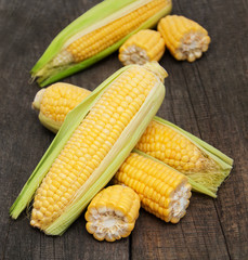Fresh corn on the cob