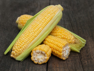 Fresh corn on the cob