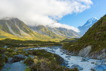 Fototapeta na wymiar Aoraki Mount Cook National Park, New Zealand