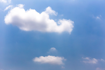 clouds in the blue sky