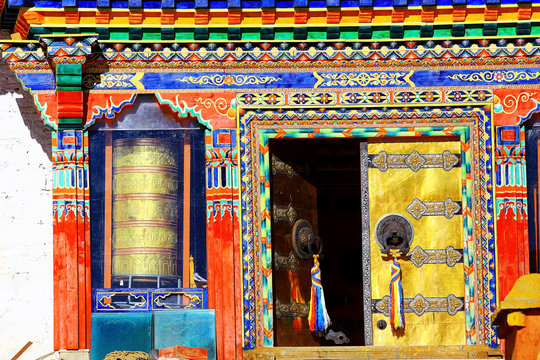 in a Buddhist monastery in Tibet