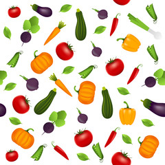 Pattern background with vegetables.