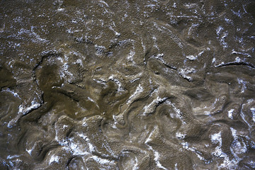 soil corrosion cracks on the ground