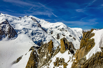 Mont Blanc Massif In The French Alps