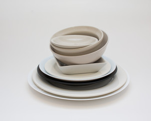 Dish and bowls