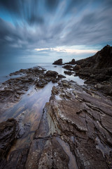 Sea rocks /
Long exposure seascape with sea rocks at the Black sea coast, Bulgaria