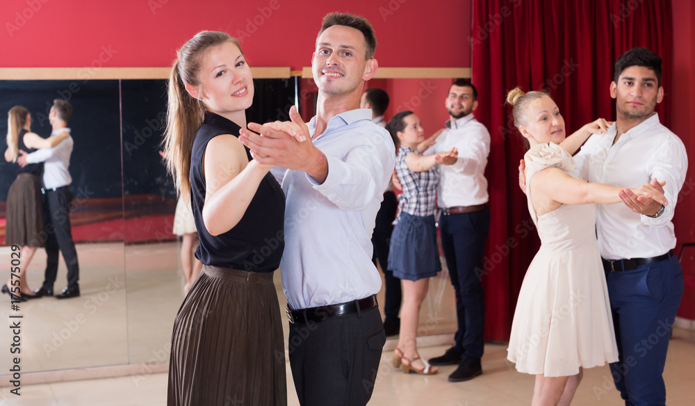 Wall mural people dancing slow ballroom dances