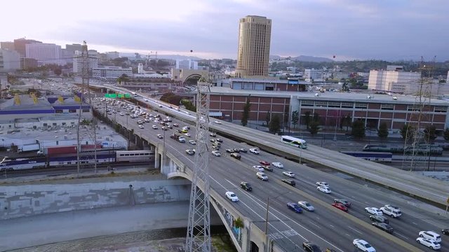 Train, traffic, helicopter