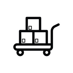 Delivery cart icon