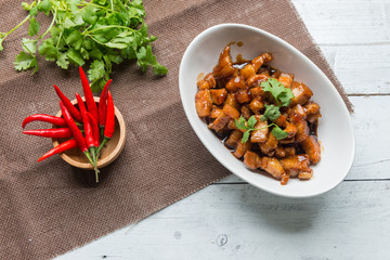 Sweet Pork Condiment (Thai name is muu waan)