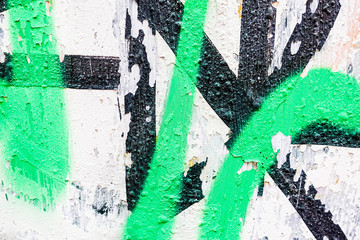 Detail graffiti on wall texture and background