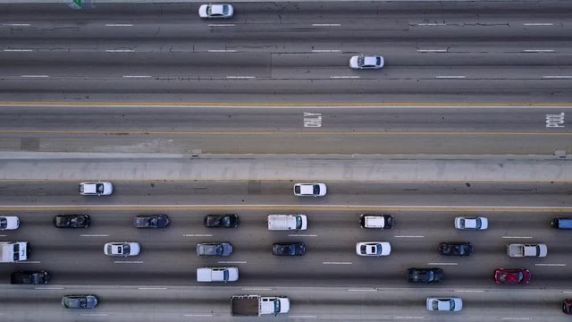 Freeway traffic side to side