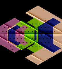 Color triangles background design