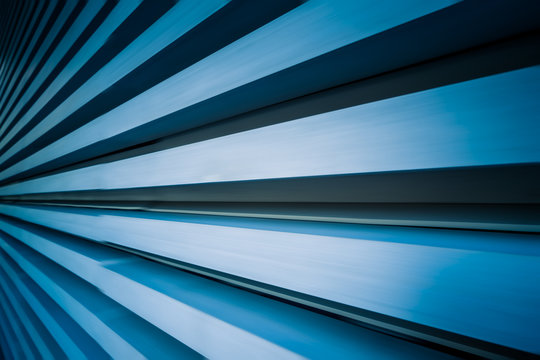 abstract architecture, blue toned image..