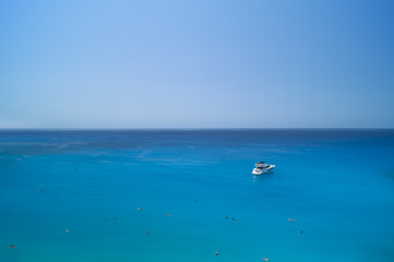Greek beach blue water
