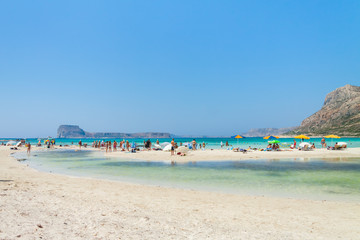 Balos Lagoon. All shades of blue and turquoise. Crete, Greece