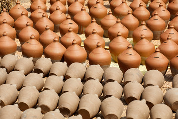 Obraz premium Pottery in Nepal, pottery 