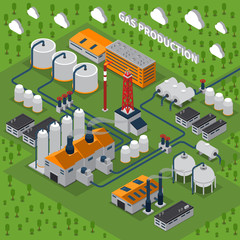 Gas Production Isometric Composition