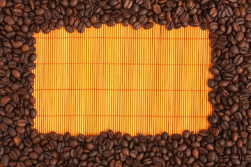 frame of coffee beans