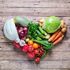 Assortment Fresh Organic Vegetables Frame Market