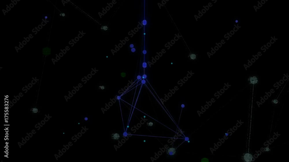 Poster digital networking communication.cinematic background. seamless loop.