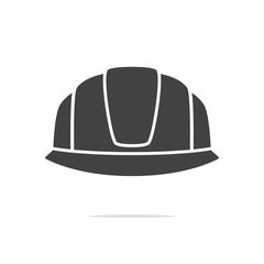 Construction helmet icon vector