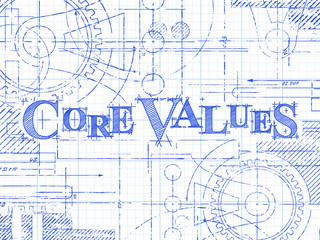 Core Values Graph Paper Technical Drawing