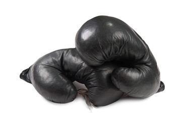 black boxing gloves