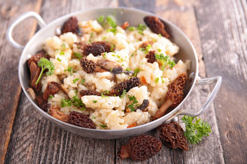 mushroom risotto