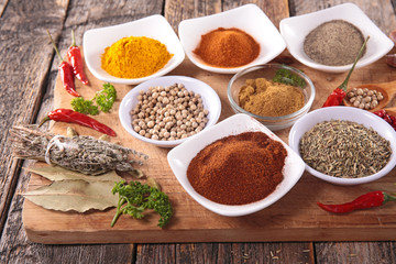 assorted herb and spice