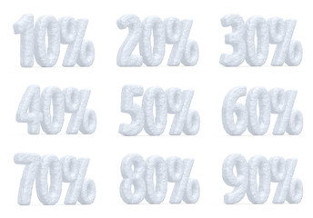 Snow percent price cut off, christmas offer collection