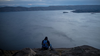 Stalker at Amantani Island, Lake Titicaca, Peru