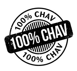 100 Chav rubber stamp. Grunge design with dust scratches. Effects can be easily removed for a clean, crisp look. Color is easily changed.