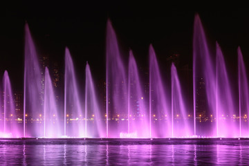 Musical fountain show in Sharjah