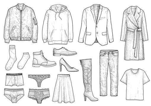 Blank clothing templates. Stock Vector by ©aunaauna2012 244253982