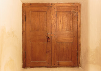 old wooden door