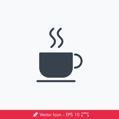 Coffee Cup Icon / Vector