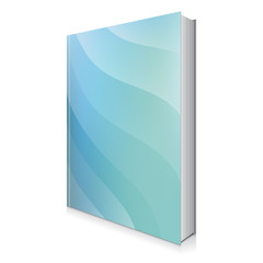 Abstract and Blue Book Cover Vector Illustration