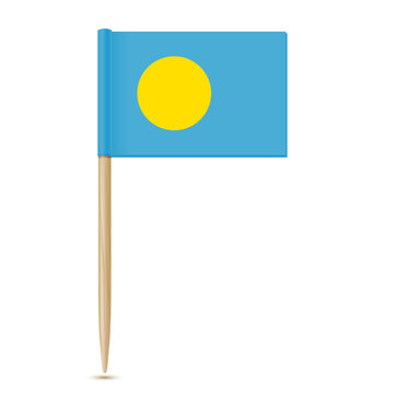 Flag Of Palau. Flag Toothpick