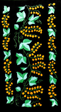 Ukrainian folk embroidery, handmade