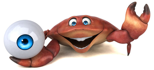 Fototapeta premium Fun crab - 3D Illustration
