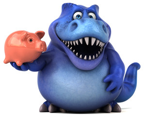 Fun dinosaur - 3D Illustration © Julien Tromeur