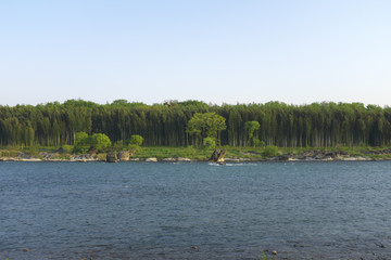 木曽川中流域の景色