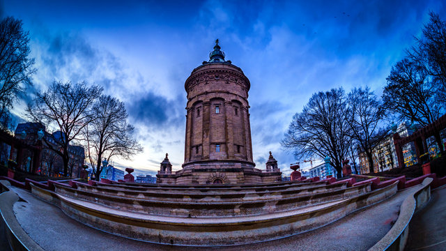 Water tower in Mannheim in Germany.
