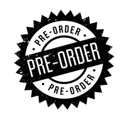 Pre-Order rubber stamp. Grunge design with dust scratches. Effects can be easily removed for a clean, crisp look. Color is easily changed.