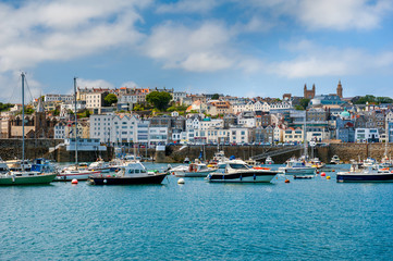 Fototapeta na wymiar Saint Peter Port, Guernsey, Channel Islands, UK
