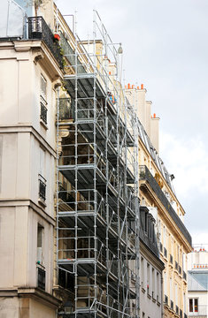 Scaffolding -Renovation work - Paris